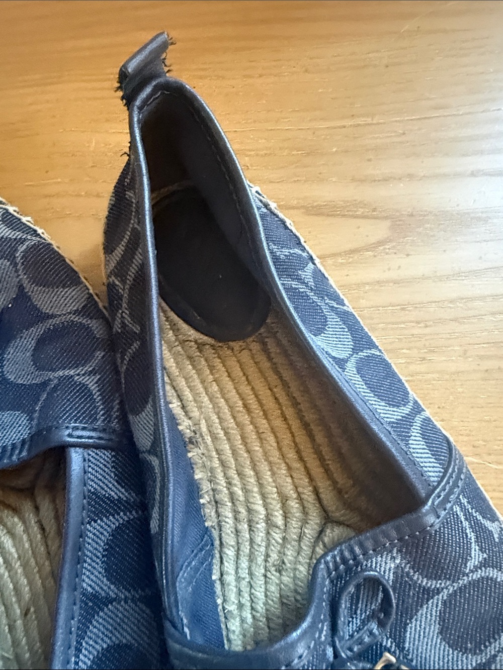 Coach blue Signature Canvas Tassel Espadrilles - Picture 2 of 3